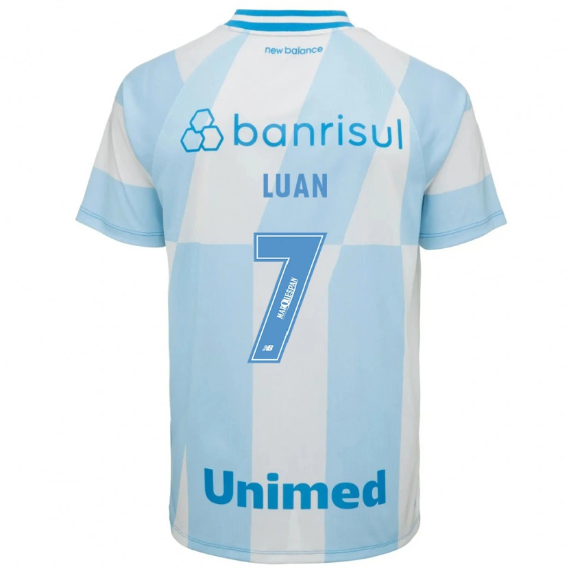 Danxen Mulher Camisola Luan #7 Azul Claro Branco Alternativa 2026/27 Camisa Brasil