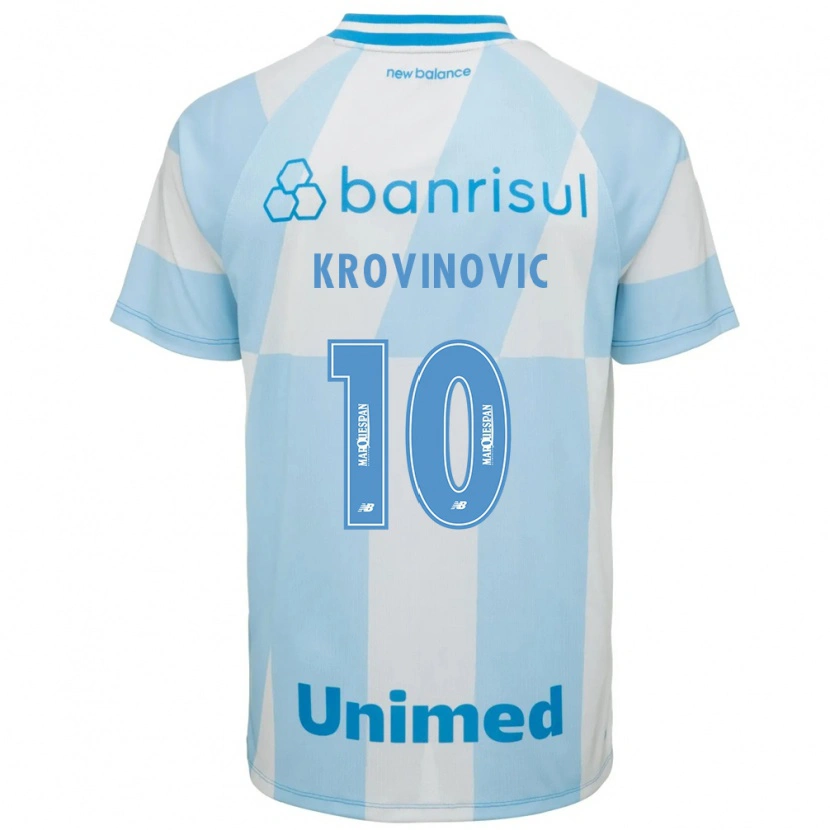 Danxen Mulher Camisola Filip Krovinovic #10 Azul Claro Branco Alternativa 2026/27 Camisa Brasil