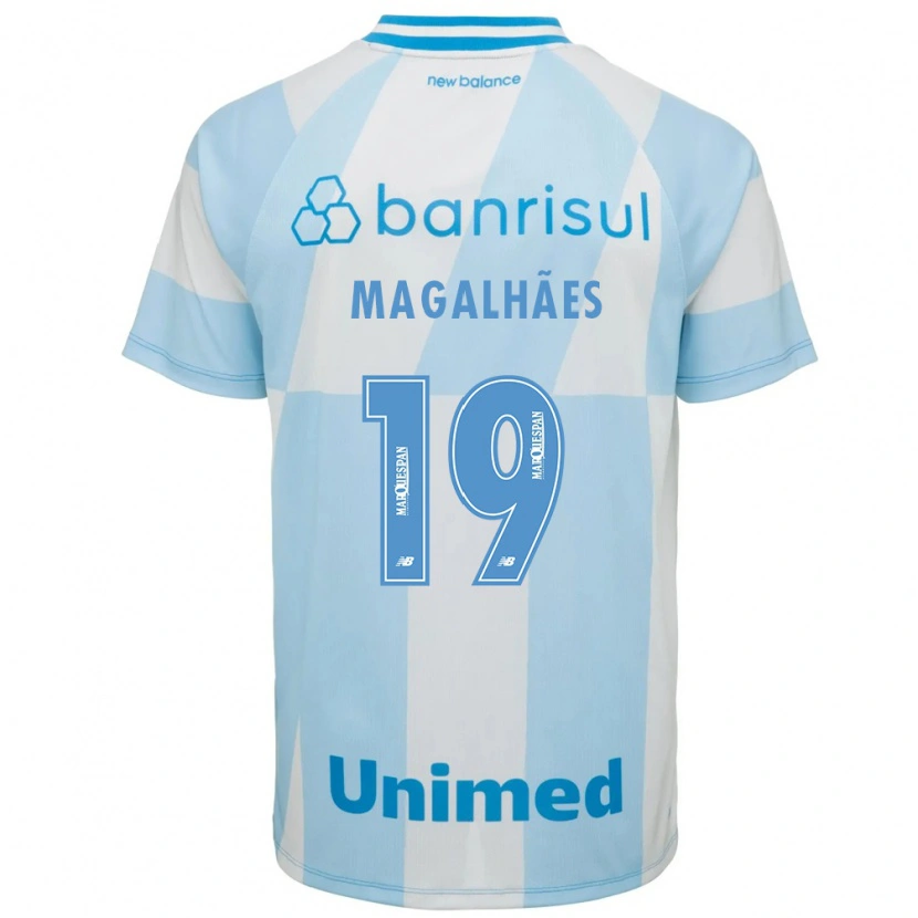 Danxen Mulher Camisola Fellipe Magalhães #19 Azul Claro Branco Alternativa 2026/27 Camisa Brasil