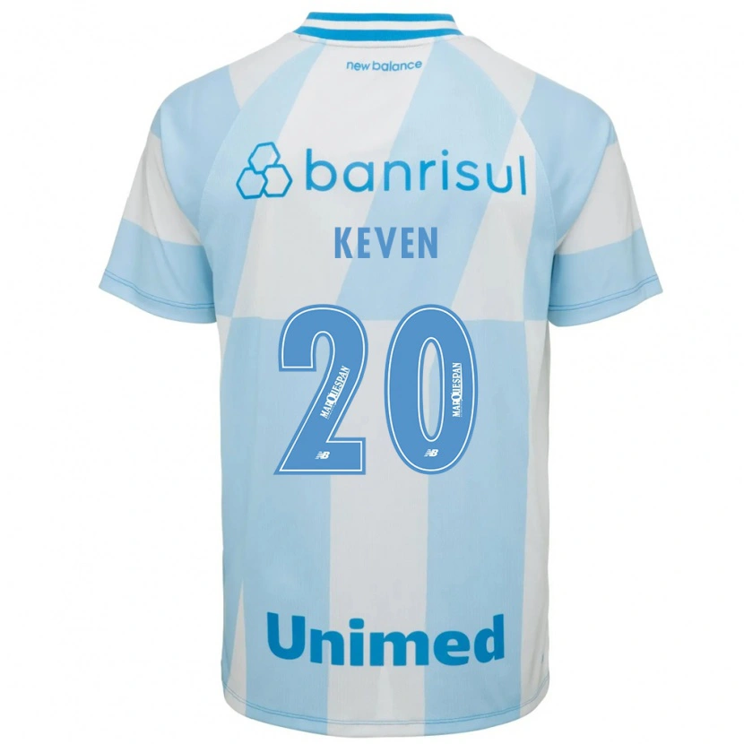 Danxen Mulher Camisola Gabriel Keven #20 Azul Claro Branco Alternativa 2026/27 Camisa Brasil