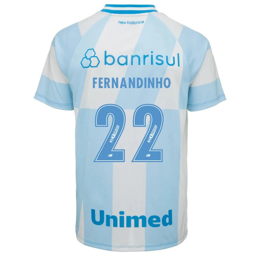 Danxen Mulher Camisola Fernandinho #22 Azul Claro Branco Alternativa 2026/27 Camisa Brasil