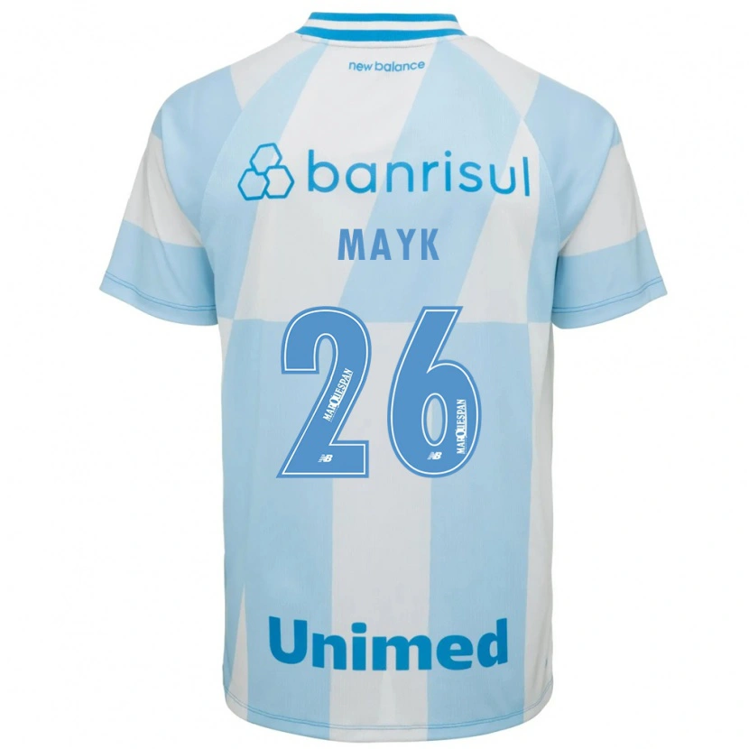 Danxen Mulher Camisola Mayk #26 Azul Claro Branco Alternativa 2026/27 Camisa Brasil