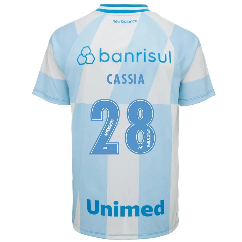 Danxen Mulher Camisola Cássia #28 Azul Claro Branco Alternativa 2026/27 Camisa Brasil