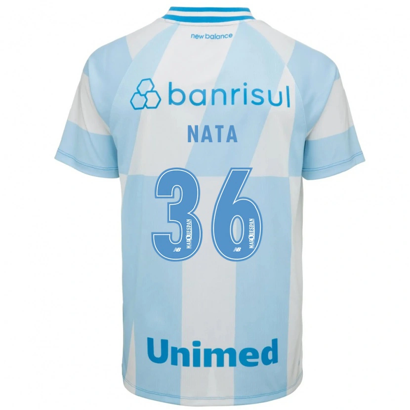 Danxen Mulher Camisola Natã #36 Azul Claro Branco Alternativa 2026/27 Camisa Brasil