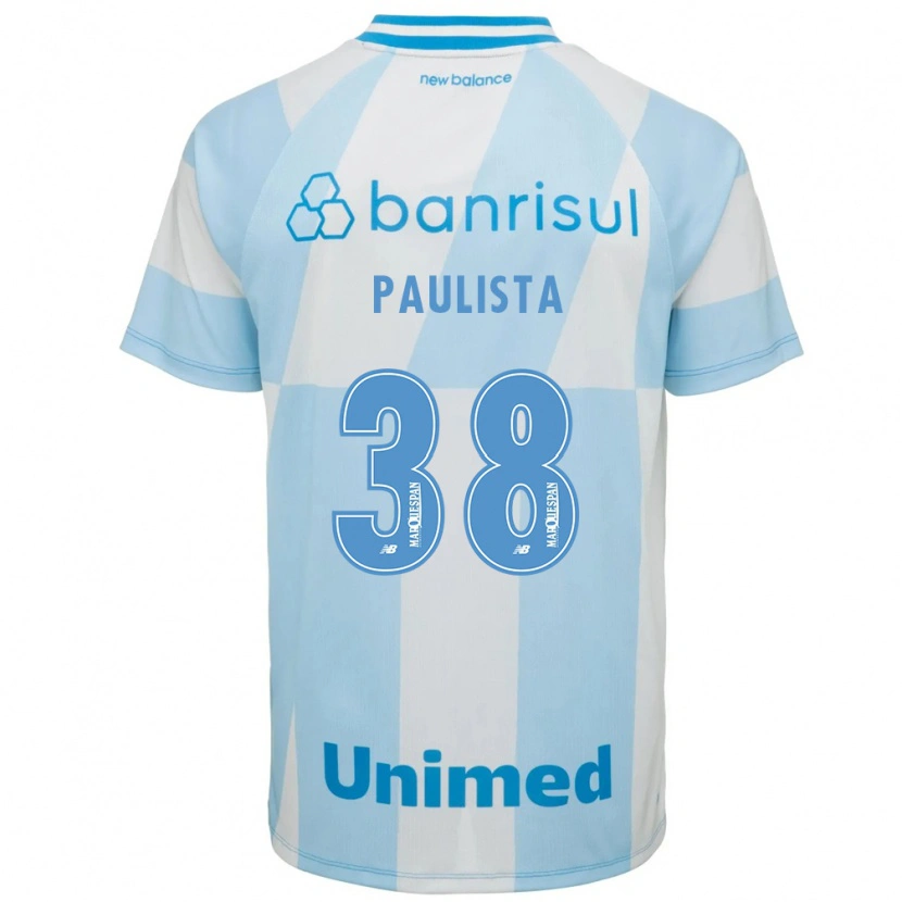 Danxen Mulher Camisola Caio Paulista #38 Azul Claro Branco Alternativa 2026/27 Camisa Brasil