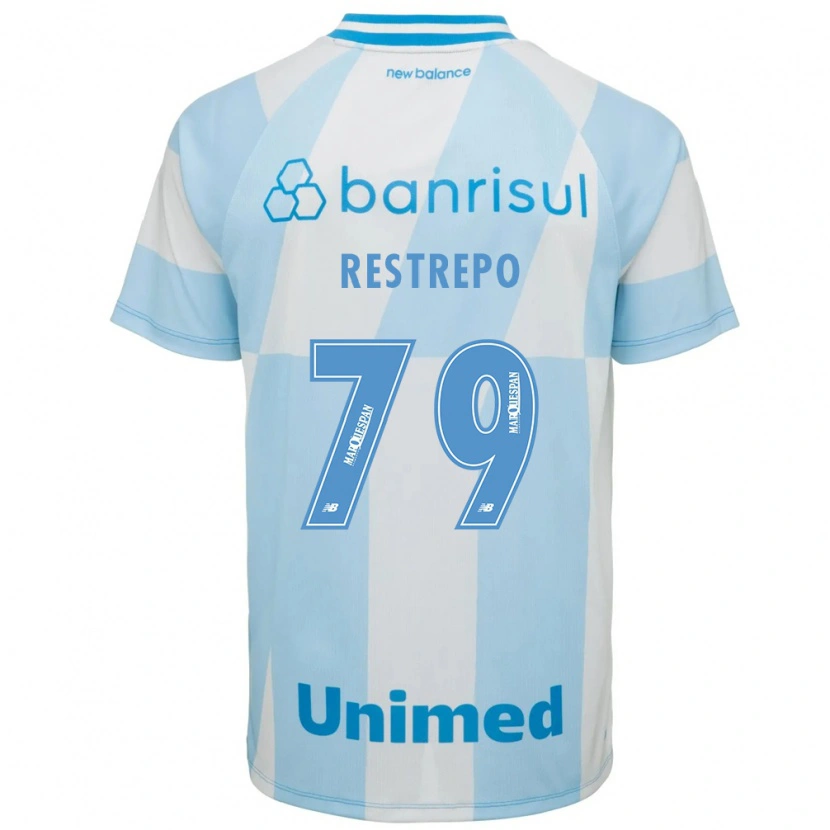 Danxen Mulher Camisola Kelly Restrepo #79 Azul Claro Branco Alternativa 2026/27 Camisa Brasil
