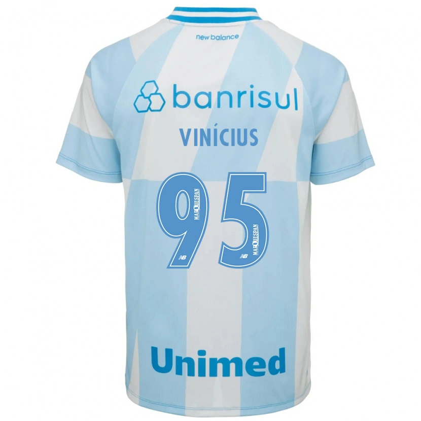 Danxen Mulher Camisola Carlos Vinícius #95 Azul Claro Branco Alternativa 2026/27 Camisa Brasil