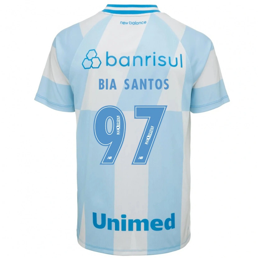 Danxen Mulher Camisola Bia Santos #97 Azul Claro Branco Alternativa 2026/27 Camisa Brasil
