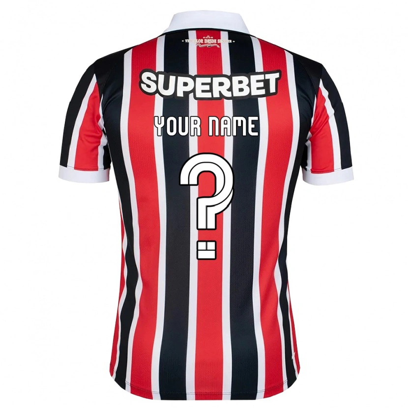 Danxen Mulher Camisola Seu Nome #0 Vermelho Branco Preto Alternativa 2026/27 Camisa Brasil