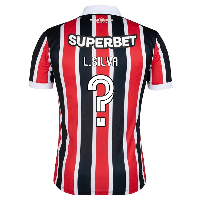 Danxen Mulher Camisola Luan Silva #0 Vermelho Branco Preto Alternativa 2026/27 Camisa Brasil