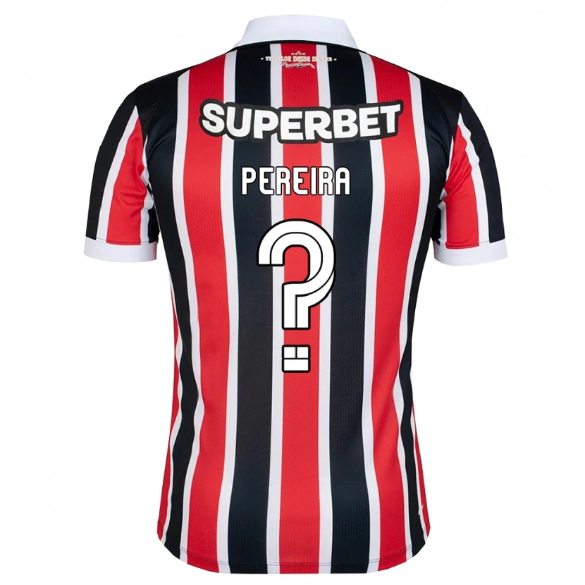 Danxen Mulher Camisola Nicolas Pereira #0 Vermelho Branco Preto Alternativa 2026/27 Camisa Brasil