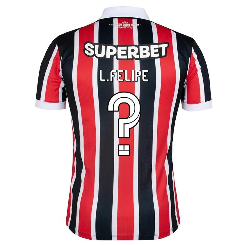 Danxen Mulher Camisola Luis Felipe #0 Vermelho Branco Preto Alternativa 2026/27 Camisa Brasil