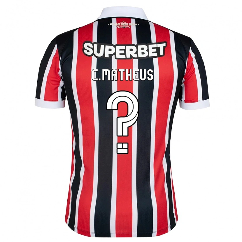 Danxen Mulher Camisola Caio Matheus #0 Vermelho Branco Preto Alternativa 2026/27 Camisa Brasil