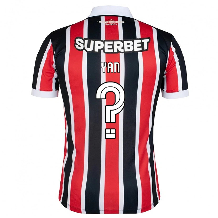 Danxen Mulher Camisola Arthur Yan #0 Vermelho Branco Preto Alternativa 2026/27 Camisa Brasil