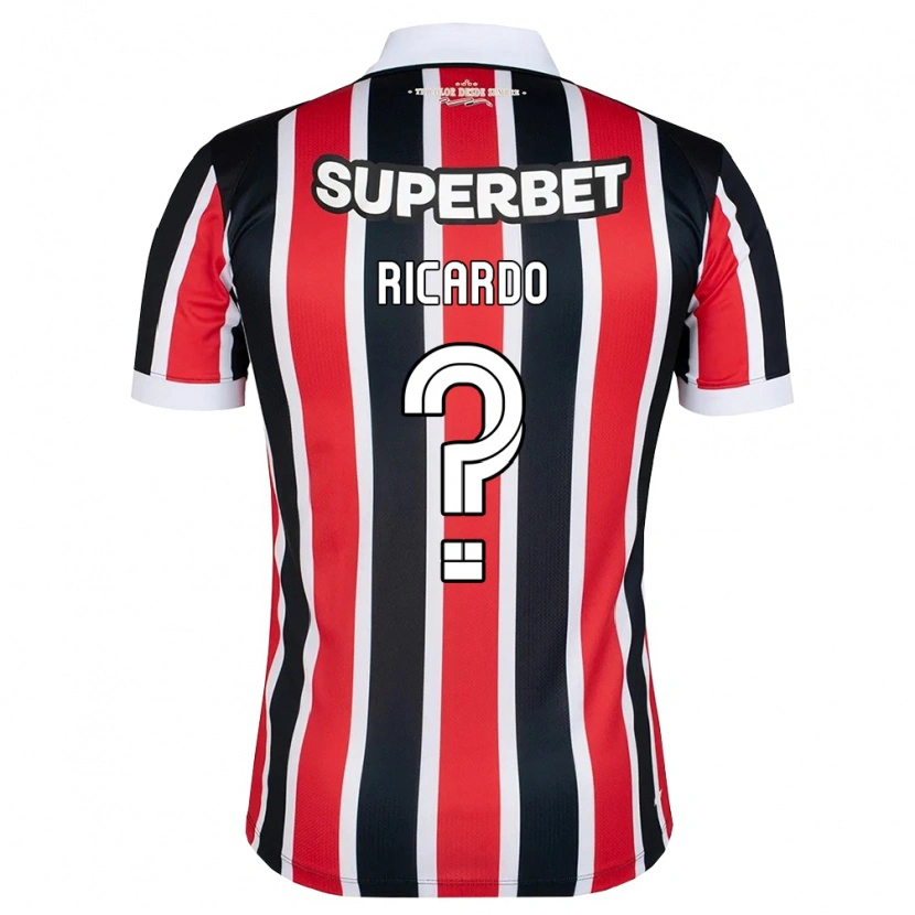 Danxen Mulher Camisola João Ricardo #0 Vermelho Branco Preto Alternativa 2026/27 Camisa Brasil