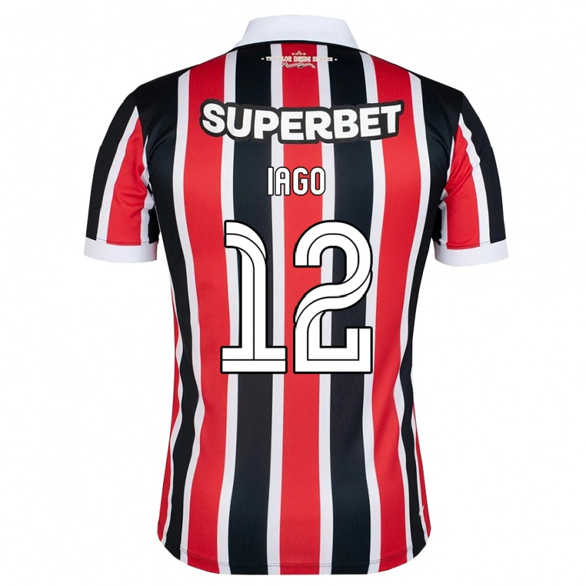 Danxen Mulher Camisola Iago Amaral Borduchi #12 Vermelho Branco Preto Alternativa 2026/27 Camisa Brasil