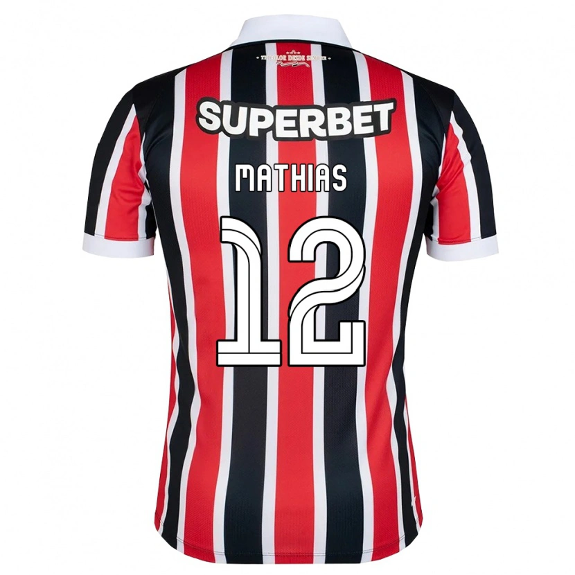 Danxen Mulher Camisola Leandro Mathias #12 Vermelho Branco Preto Alternativa 2026/27 Camisa Brasil