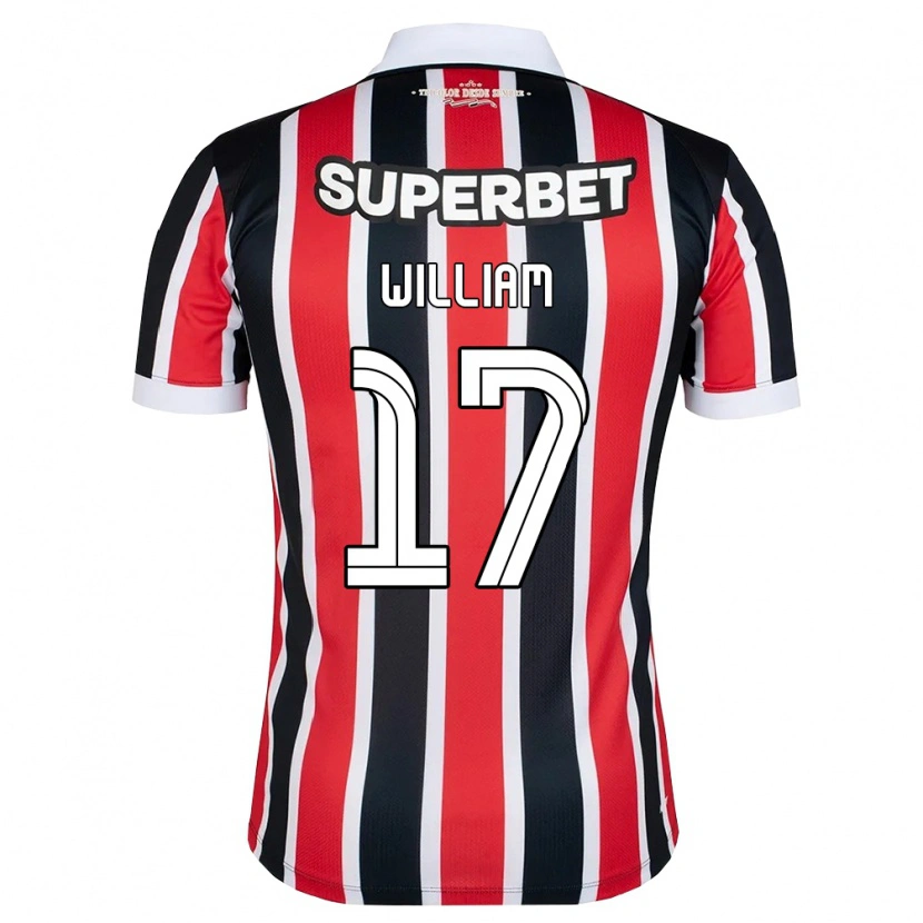 Danxen Mulher Camisola William #17 Vermelho Branco Preto Alternativa 2026/27 Camisa Brasil