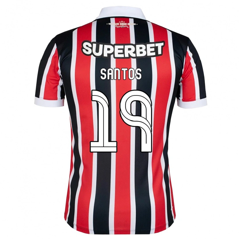 Danxen Mulher Camisola Kaio Santos #19 Vermelho Branco Preto Alternativa 2026/27 Camisa Brasil