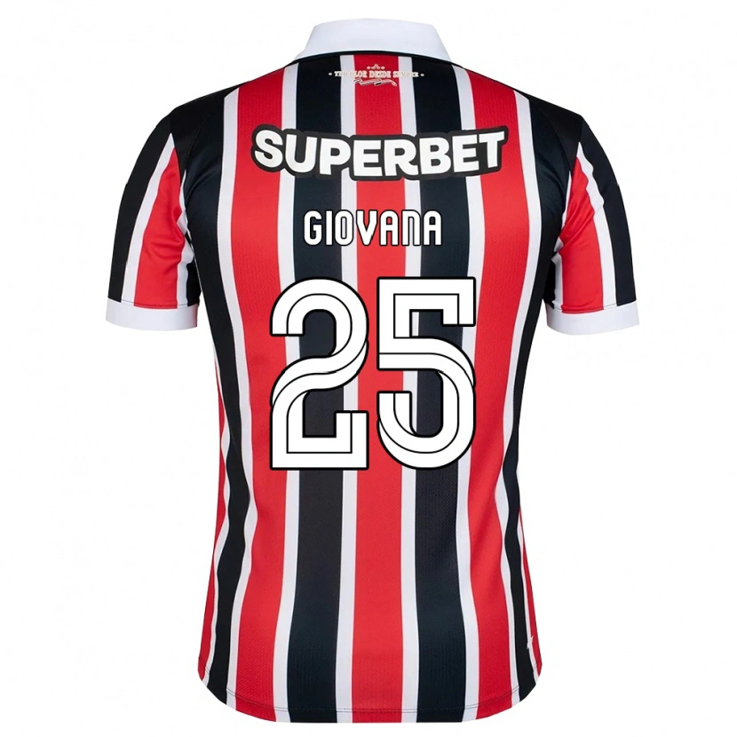 Danxen Mulher Camisola Giovana #25 Vermelho Branco Preto Alternativa 2026/27 Camisa Brasil