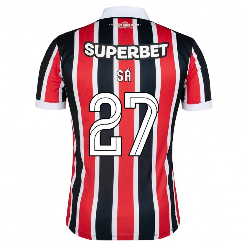 Danxen Mulher Camisola Victor Sá #27 Vermelho Branco Preto Alternativa 2026/27 Camisa Brasil