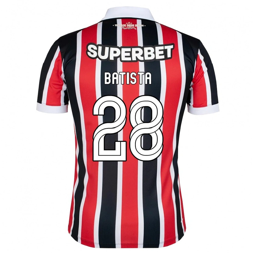 Danxen Mulher Camisola Guilherme Batista #28 Vermelho Branco Preto Alternativa 2026/27 Camisa Brasil