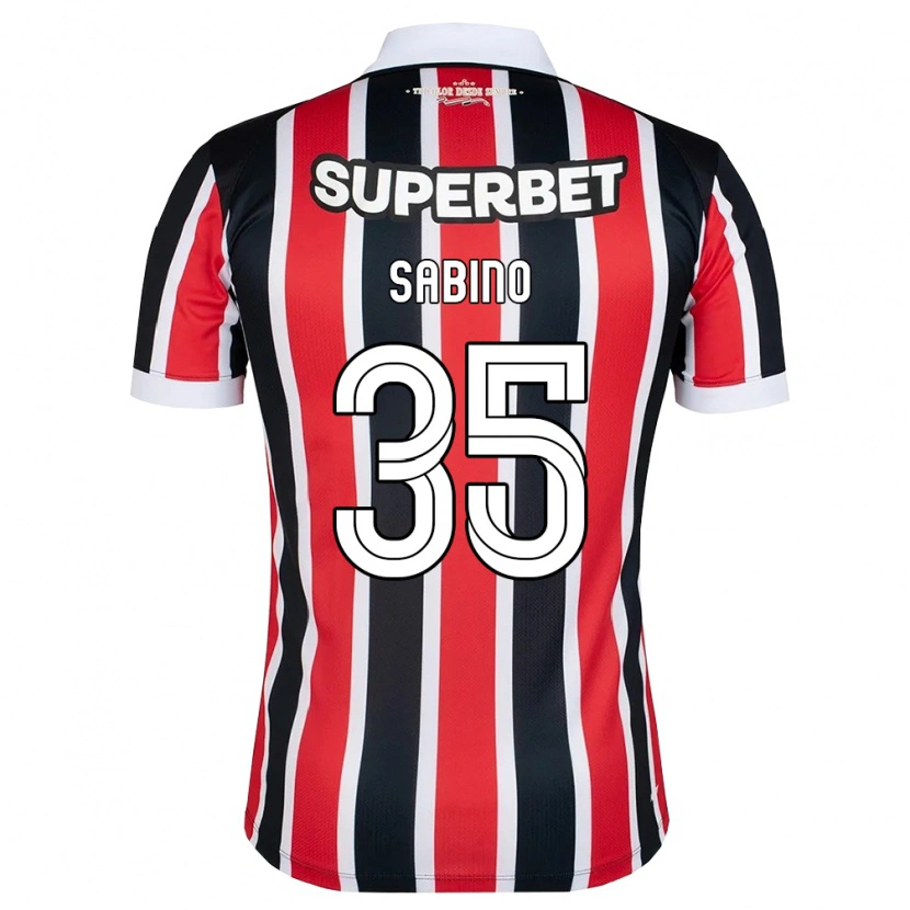 Danxen Mulher Camisola José Sabino Chagas Monteiro #35 Vermelho Branco Preto Alternativa 2026/27 Camisa Brasil