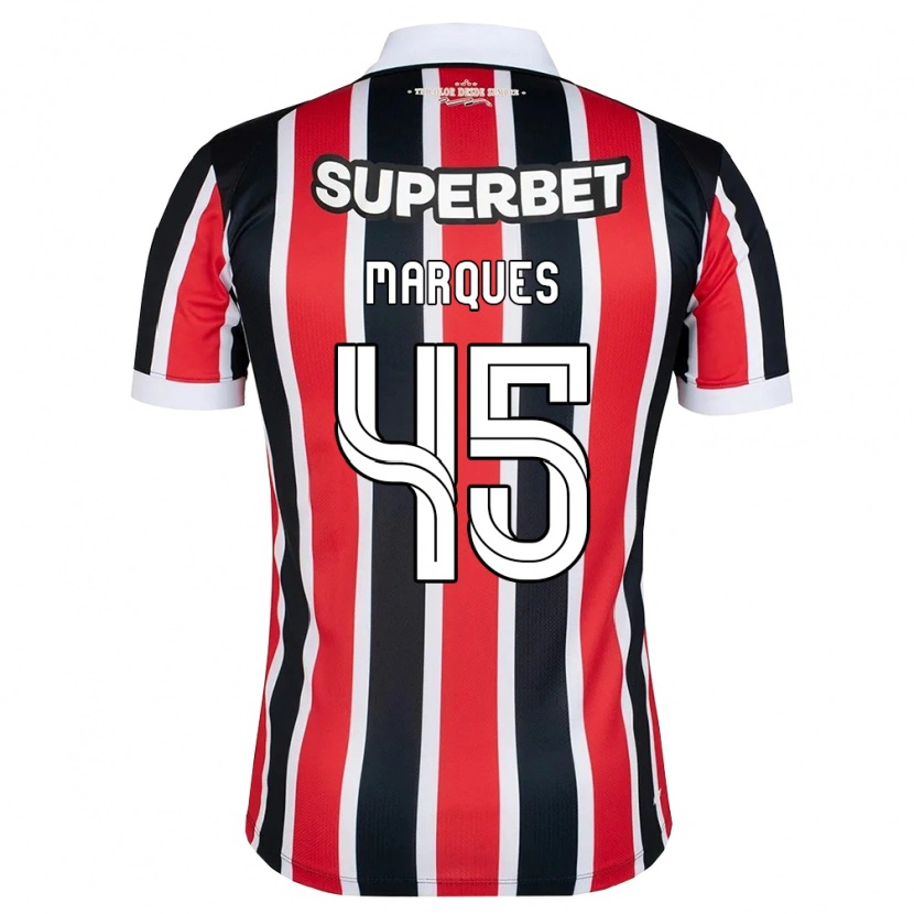 Danxen Mulher Camisola Lucca Marques Alencar #45 Vermelho Branco Preto Alternativa 2026/27 Camisa Brasil