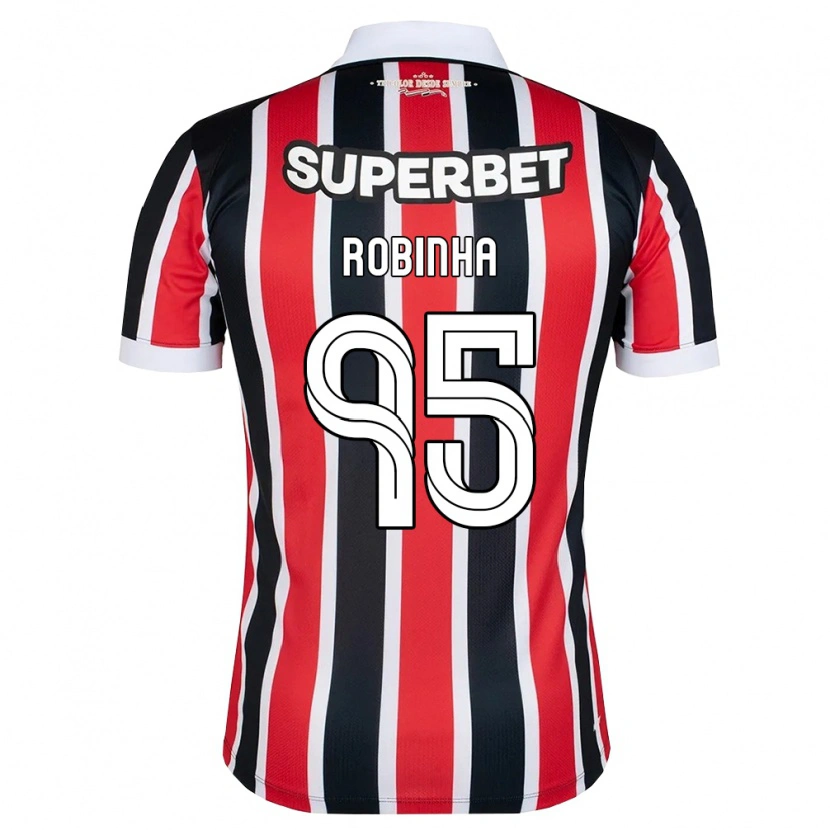 Danxen Mulher Camisola Robinha #95 Vermelho Branco Preto Alternativa 2026/27 Camisa Brasil