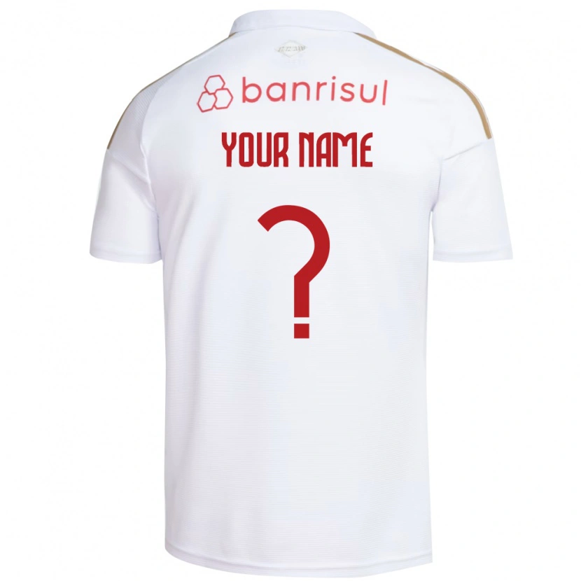 Danxen Mulher Camisola Seu Nome #0 Branco Vermelho Alternativa 2026/27 Camisa Brasil