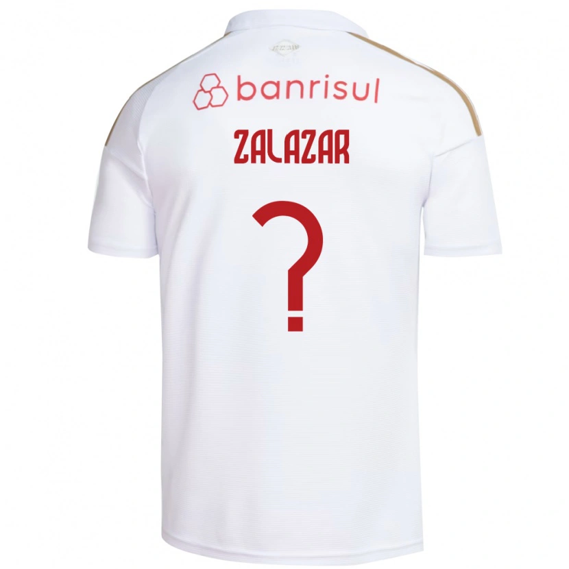 Danxen Mulher Camisola Maxi Zalazar #0 Branco Vermelho Alternativa 2026/27 Camisa Brasil