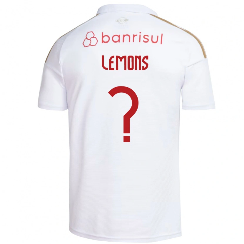 Danxen Mulher Camisola Matheus Lemons #0 Branco Vermelho Alternativa 2026/27 Camisa Brasil