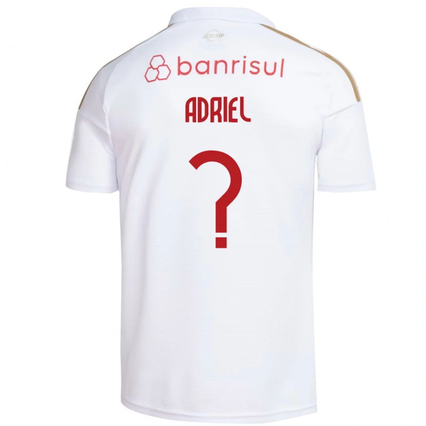 Danxen Mulher Camisola Adriel #0 Branco Vermelho Alternativa 2026/27 Camisa Brasil