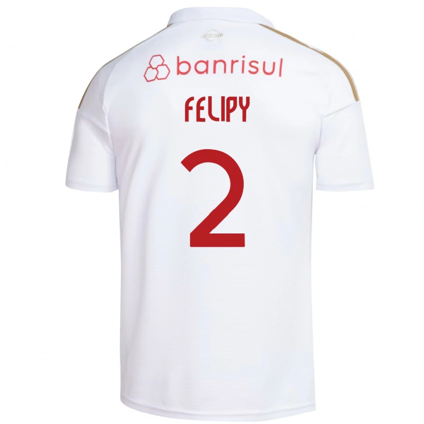 Danxen Mulher Camisola Luis Felipy #2 Branco Vermelho Alternativa 2026/27 Camisa Brasil