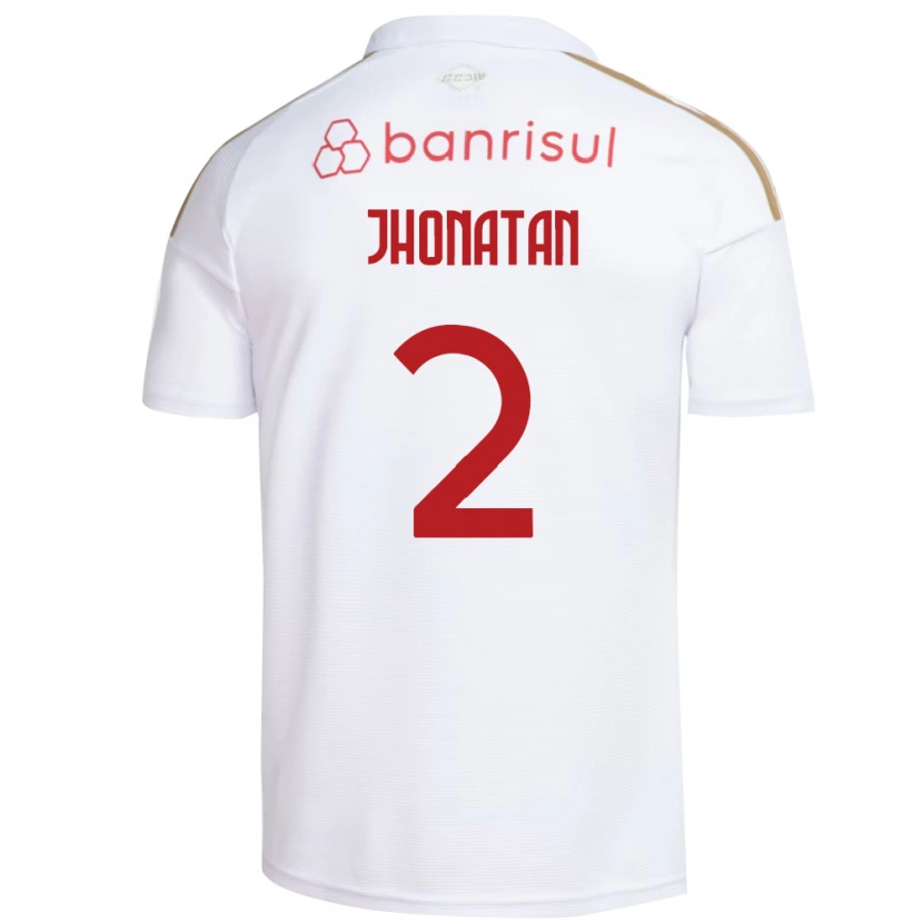 Danxen Mulher Camisola Jhonatan Almeida De Souza #2 Branco Vermelho Alternativa 2026/27 Camisa Brasil