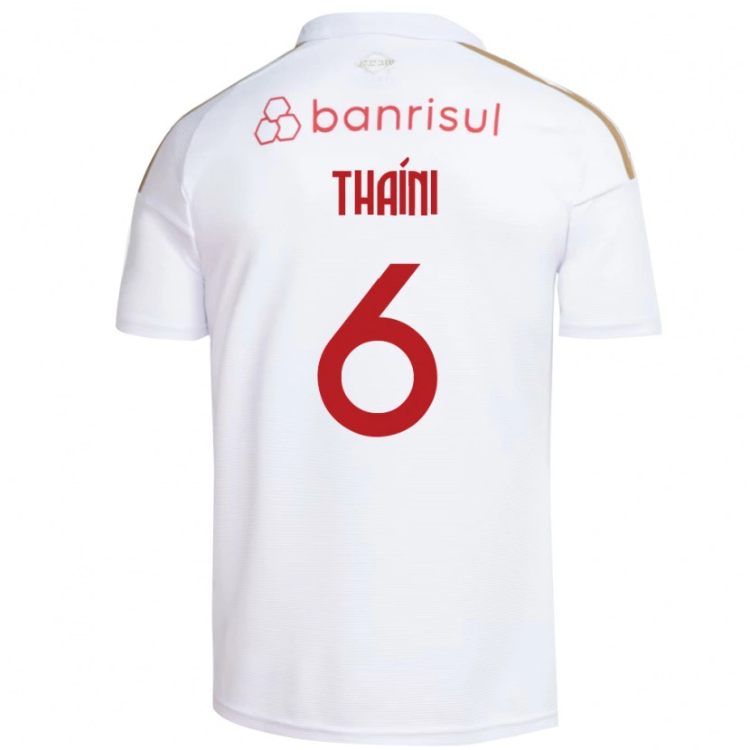 Danxen Mulher Camisola Thaíni #6 Branco Vermelho Alternativa 2026/27 Camisa Brasil