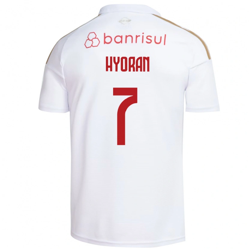Danxen Mulher Camisola Hyoran #7 Branco Vermelho Alternativa 2026/27 Camisa Brasil