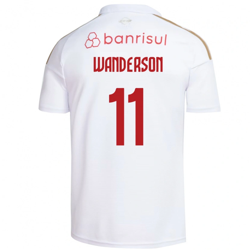 Danxen Mulher Camisola Wanderson #11 Branco Vermelho Alternativa 2026/27 Camisa Brasil