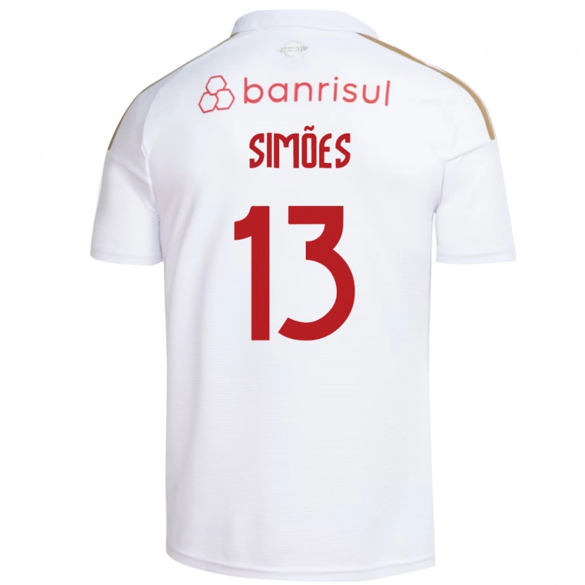 Danxen Mulher Camisola Arthur Simões #13 Branco Vermelho Alternativa 2026/27 Camisa Brasil