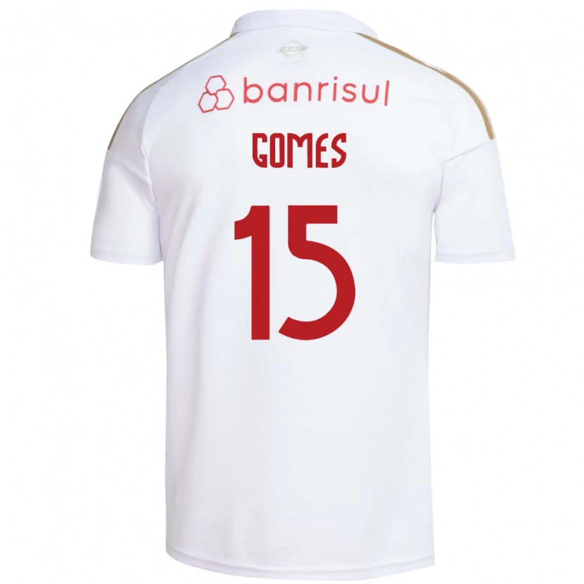 Danxen Mulher Camisola Bruno Gomes #15 Branco Vermelho Alternativa 2026/27 Camisa Brasil