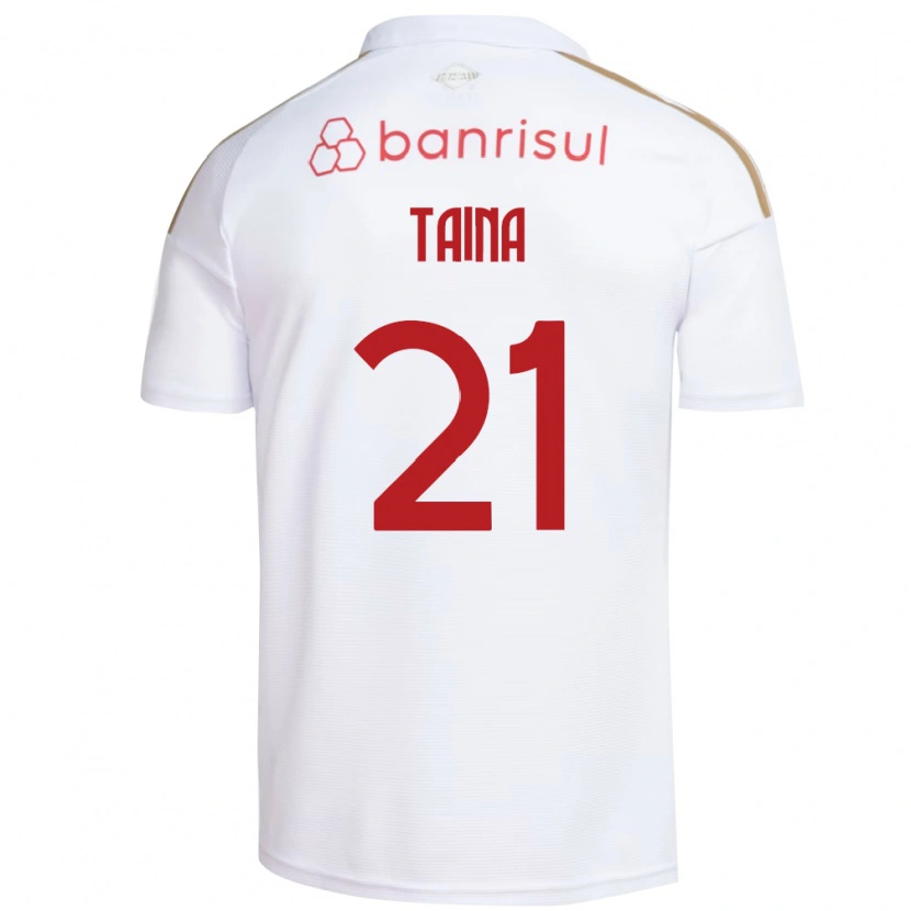 Danxen Mulher Camisola Taina #21 Branco Vermelho Alternativa 2026/27 Camisa Brasil