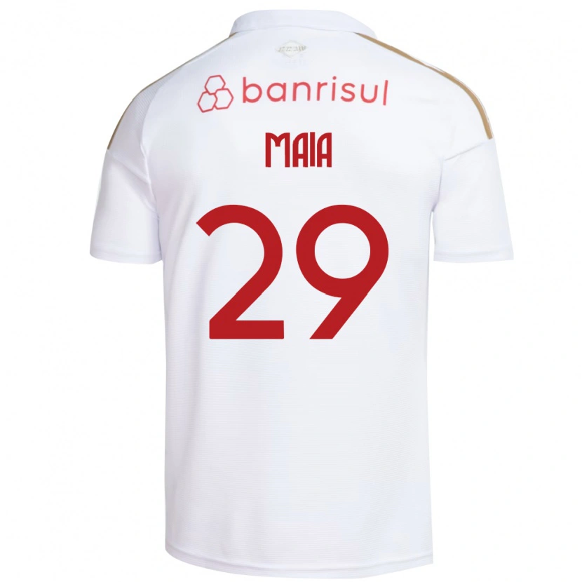 Danxen Mulher Camisola Thiago Maia #29 Branco Vermelho Alternativa 2026/27 Camisa Brasil