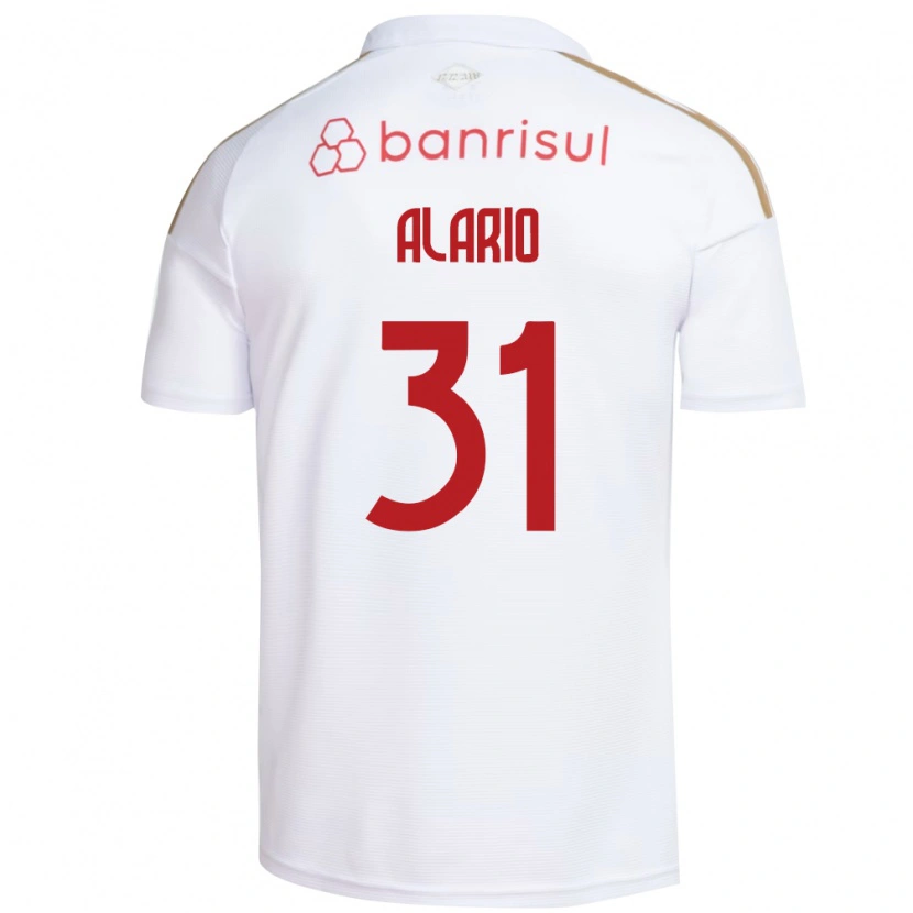 Danxen Mulher Camisola Lucas Alario #31 Branco Vermelho Alternativa 2026/27 Camisa Brasil