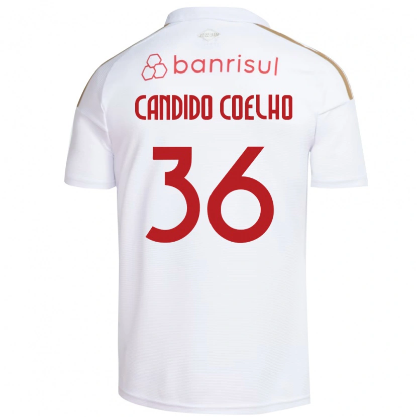 Danxen Mulher Camisola Richard Candido Coelho #36 Branco Vermelho Alternativa 2026/27 Camisa Brasil