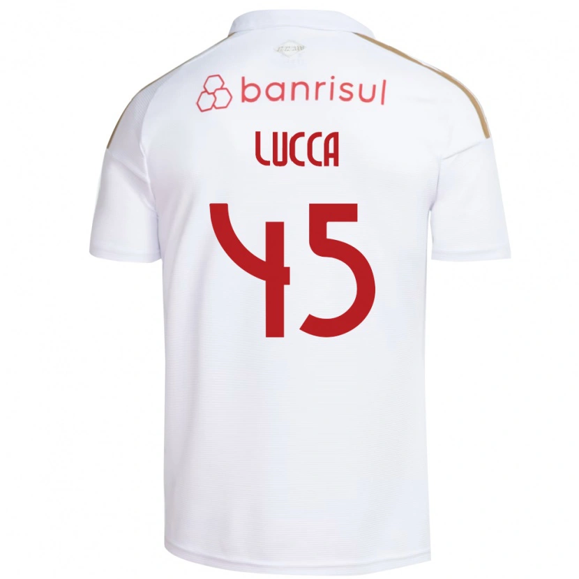Danxen Mulher Camisola Lucca #45 Branco Vermelho Alternativa 2026/27 Camisa Brasil