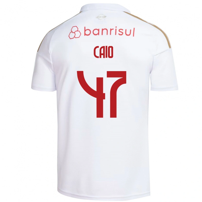 Danxen Mulher Camisola Caio Vidal #47 Branco Vermelho Alternativa 2026/27 Camisa Brasil