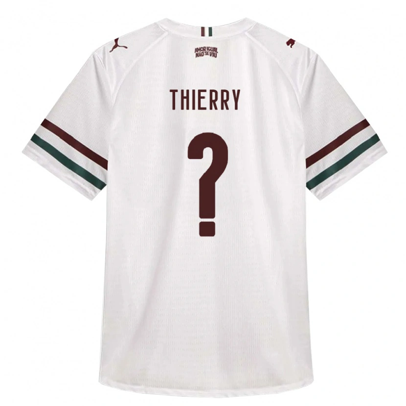 Danxen Mulher Camisola Thierry Hanrry Costa Chaves #0 Branco Verde Borgonha Alternativa 2026/27 Camisa Brasil