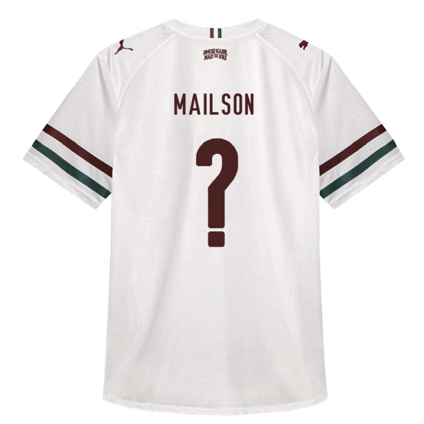 Danxen Mulher Camisola Francisco Mailson Costa Dos Santos #0 Branco Verde Borgonha Alternativa 2026/27 Camisa Brasil