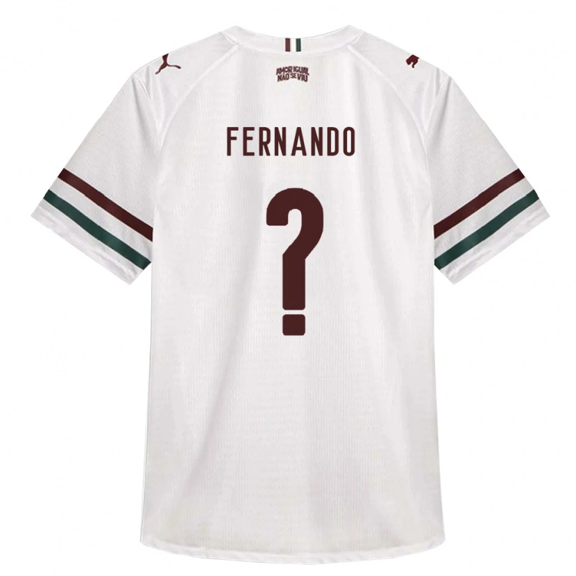 Danxen Mulher Camisola Luis Fernando #0 Branco Verde Borgonha Alternativa 2026/27 Camisa Brasil