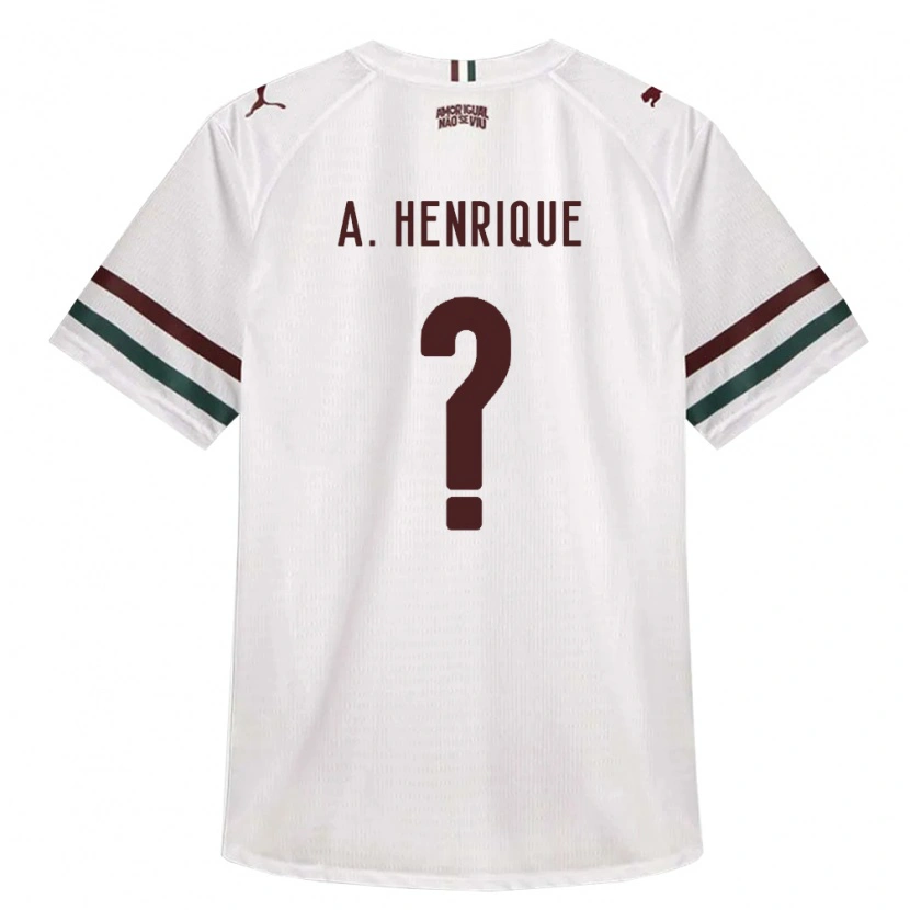 Danxen Mulher Camisola Arthur Henrique #0 Branco Verde Borgonha Alternativa 2026/27 Camisa Brasil